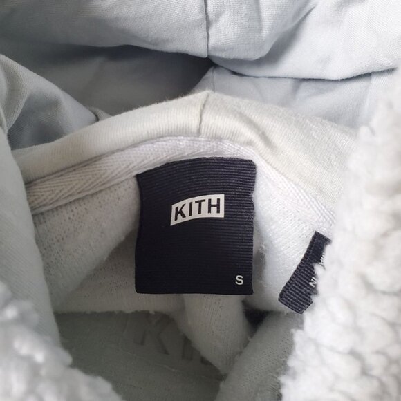 Kith Sherpa Box Logo Hoodie 'Illusion Blue' - KH2425 size Small - Picture 6 of 6